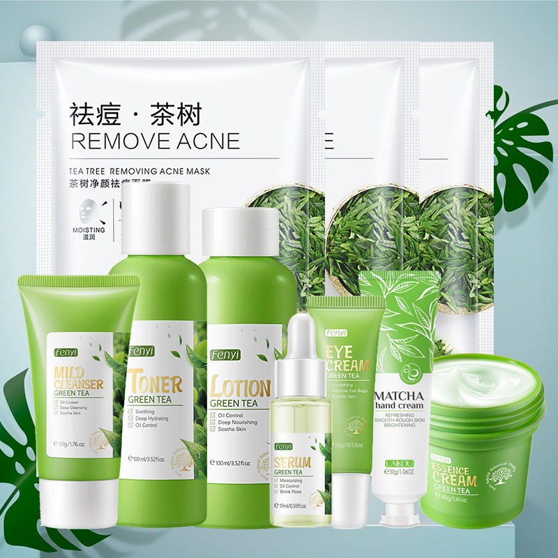Skincare Korea - Facial Products Kit Sakura / Green