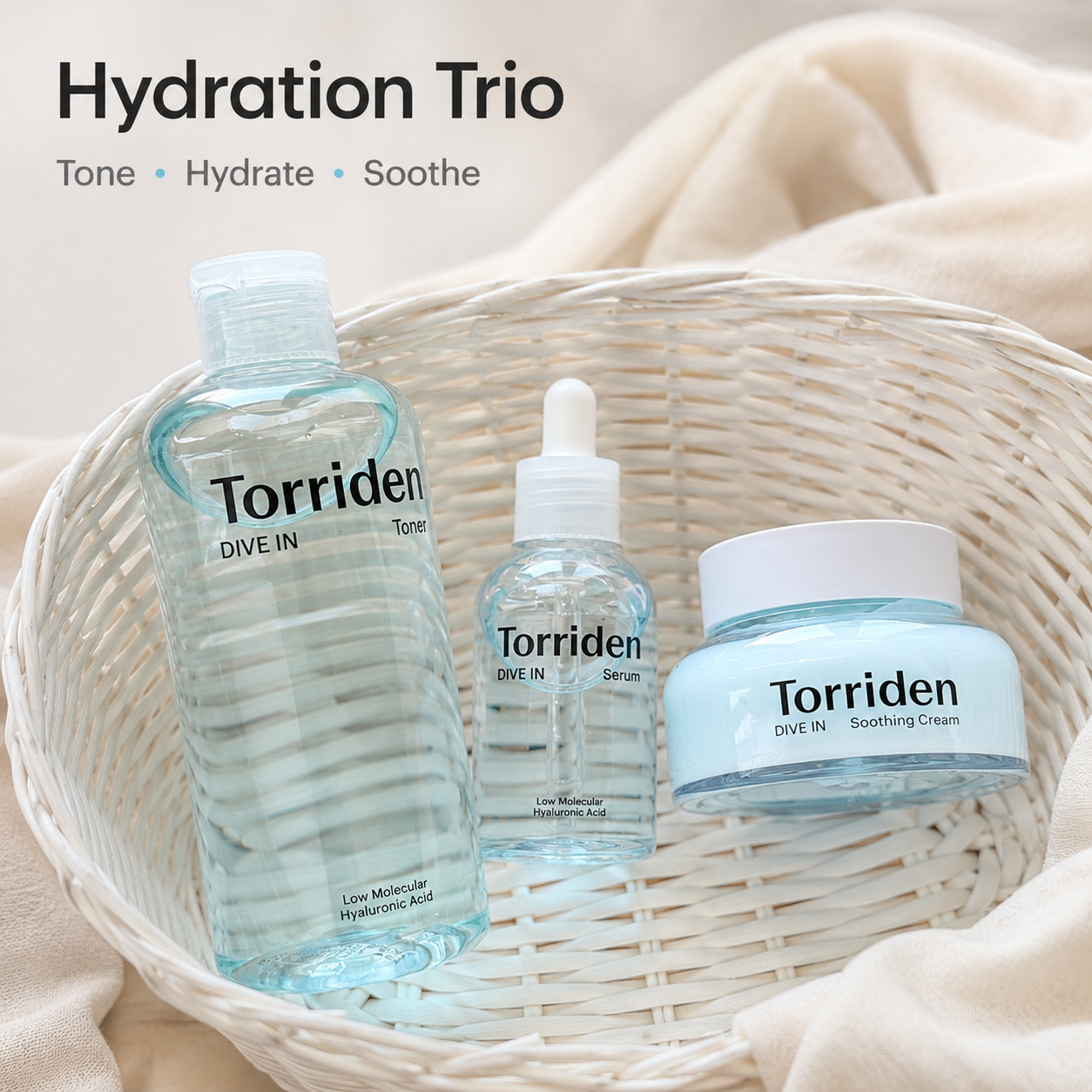 Skincare Korea - Torriden DIVE-IN 3Pcs Low Molecular HA